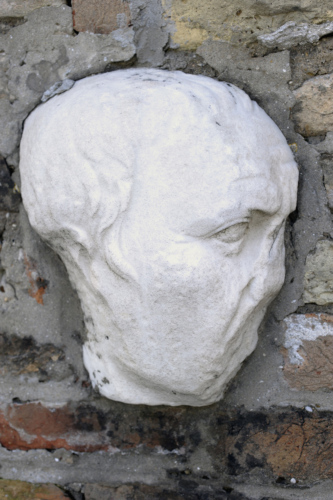 figura maschile (testa maschile, ritratto) - ambito culturale romano/ periodo tardorepubblicano-prima età imperiale/ produzione locale (secc. I a.C. - I d.C.)