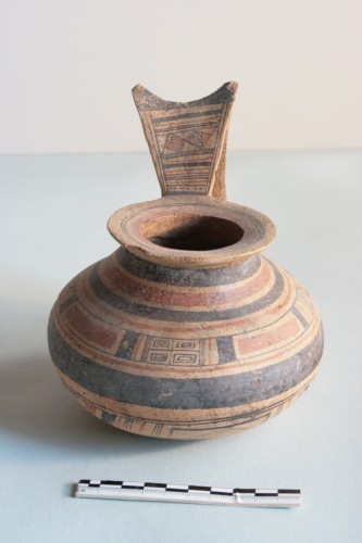 brocca - ambito culturale apulo, produzione della Daunia (fine VI sec. a.C.)