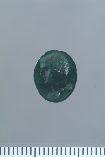 busto maschile (gemma, intaglio) - glittica post-antica (XVI-XVIII secolo d.C.)