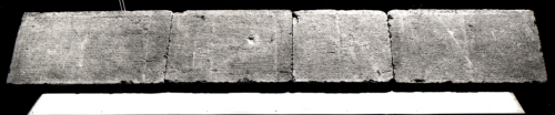 iscrizione, lastre rettangolari con iscrizione testamentaria, testamento di Epikteta - Ambito culturale greco (fine sec. III a.C.)