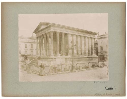 Templi - Maison Carrée - Nîmes - Francia - 1893 (positivo) di Doin, Louis (XIX)