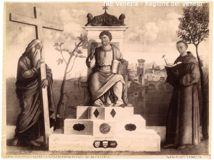 Busatti, Andrea, "S. Marco, S. Andrea e S. Francesco", n. 692 (positivo) di Busatti, Andrea, Salviati, Paolo (ultimo quarto 19)