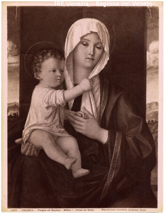 Bellini, Giovanni, "Vergine col Bambino", n. 11670  di Bellini Giovanni, Anderson (Stabilimento) (ultimo quarto 19)