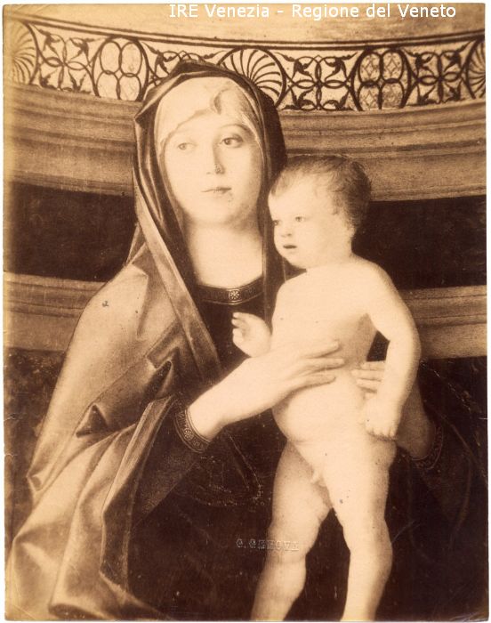 Bellini, Giovanni, Madonna col Figlio e angeli: dettaglio  di Bellini Giovanni, Genova, Giulio (fine/inizio XIX/ XX)