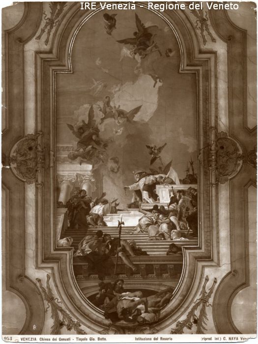 Dipinti - soffitto  di Tiepolo Giovanni Battista, Naya, Carlo (ultimo quarto XIX)