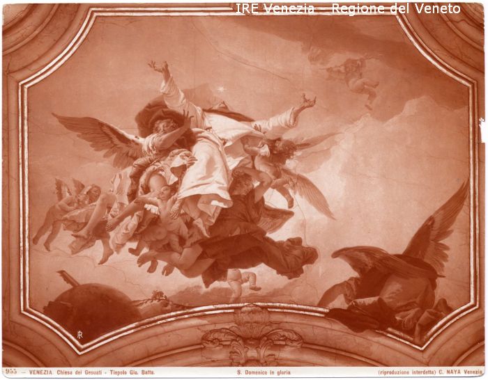 Tiepolo, Giovanni Battista, "S. Domenico in gloria", n. 955  di Tiepolo Giovanni Battista, Naya, Carlo (ultimo quarto XIX)