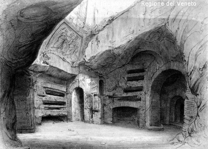 Venezia, riproduzione da libro per Mons. Costantini, catacombe  di Filippi, Tomaso (XX)