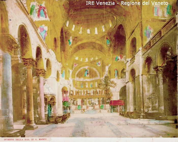 Venezia, basilica di San Marco, interno navata  di Filippi, Tomaso (fine XIX)