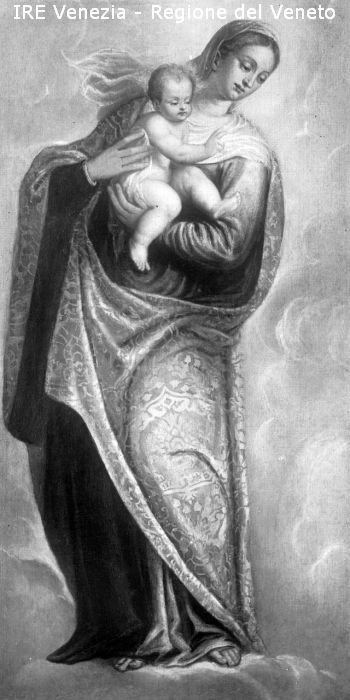 Venezia, riproduzione dipinto, pittore n.c., "Madonna col Bambino"  di Filippi, Tomaso (XX)