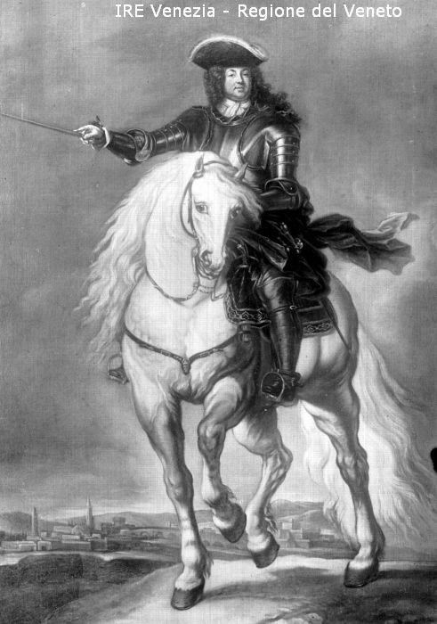 Venezia, riproduzione dipinto, pittore n.c., "Comandante a cavallo"  di Filippi, Tomaso (XX)