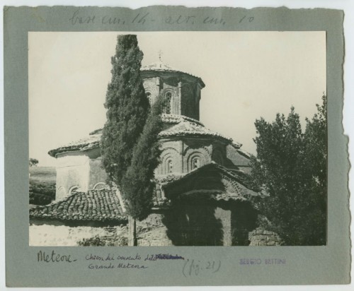 Monastero della Gran Meteora - Meteora <Grecia> (positivo) di Bettini, Sergio. (secondo quarto XX)