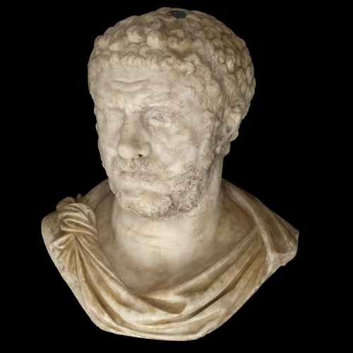 Caracalla (busto maschile) - ambito romano (primo quarto Età romana/ sec. III d.C.)