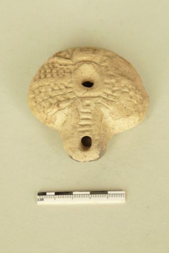 lucerna, "a rana", Cahn-Klaiber sottogruppo 4, b - produzione egiziana (fine secc. III-IV d.C.)
