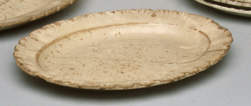 PIATTO - piattino ovale, opera isolata - manifattura Antonibon (inizio XIX)