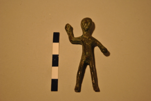 figura maschile (statuetta/bronzetto) - produzione presumibilmente italica (sec. III a.C.?)