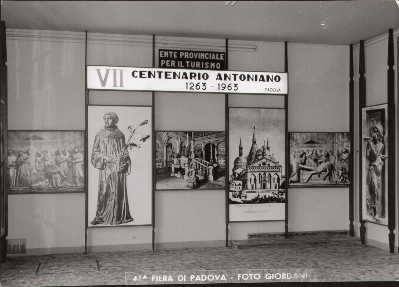 VII Centenario Antoniano - 41° Fiera di Padova - Padova - Ente Provinciale per il Turismo - Sala interna (positivo) di A. Giordani (prima metà XX)