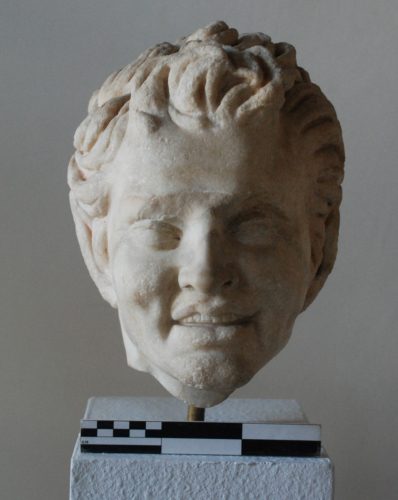 Satiro (testa maschile, testa di Satiro, Satiro) - periodo romano/ età imperiale/ età antoniniana (sec. II d.C.)