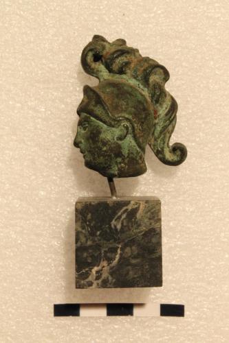Minerva (statuetta/bronzetto/testa) - produzione di ambito italico (epoca post romana)