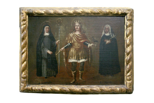 Sant'Osvaldo tra le sante Matilde e Gertrude (DIPINTO) - scuola veneta