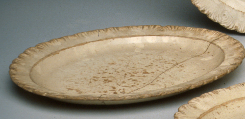 PIATTO - grande piatto ovale, elemento d'insieme - manifattura Antonibon (inizio XIX)